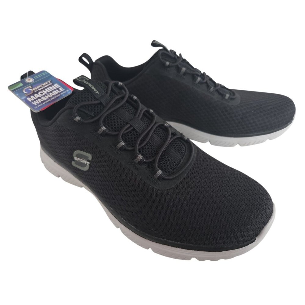 Skechers S Sport Men Pull on Sneakers Wilmer Size 10.5 Black NEW - Picture 4 of 6